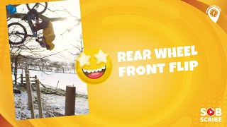 🤭 Rear Wheel Front Flip | Mountain Bike | Downhill | Bike Tricks | Cycling🔥 ADVENTURES FEVER #shorts