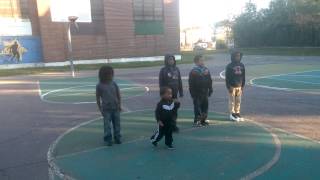 Bro. Arius teaching the boys military training