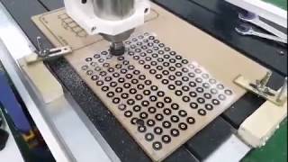 AKM6090 CNC machine cut small hole of  acrylic