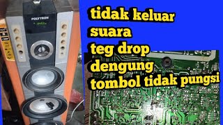 cara perbaiki speaker aktiv polytron tidak keluar suara@suryaelektronikrepairs