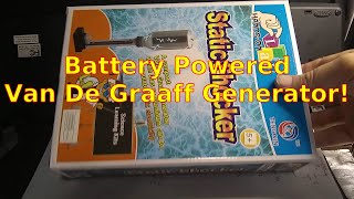 Battery Powered Van De Graaff Generator! (corrected)