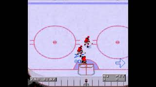 NHL 96 (SNES)- Devils vs. Penguins