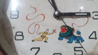 Animated  table clock: chinese dragon.