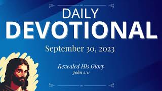 Daily Devotional Today - John 2:11 – September 30, 2023