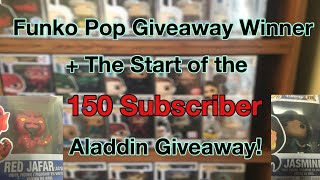 Funko Pop Giveaway Winner & Start of 150 Subscriber Giveaway *closed*