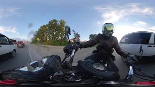 test insta 360 x Honda cb750 02