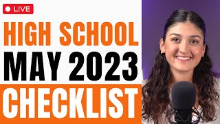 May College Planning Checklist for High School