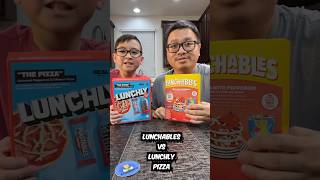 Lunchables vs Lunchly Pizza 🍕 #shorts