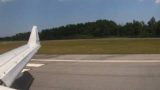 Landing At ILM-Wilmington NC on American E175 [HD]