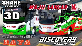 Share Template 3D Dan Livery Maju Lancar,Raya mod discovery Mercedez Bens OH 1521 Rindray