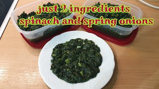 If you have 2 ingredients(Spinach and springonions)at home so let's try it with tasty food recipes