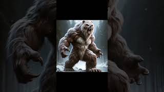 Bear + Big foot Fusion 4k Ai #animalfusion #jurassicworld #animals #dinosaur #monster #marvel