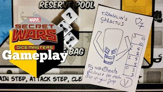 Dice Masters - Secret Wars Modern Gameplay - Galactus vs Doom