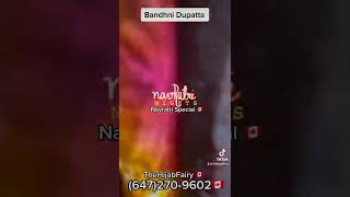 Bandhni Dupattas navratri special #thehijabfairy #smallbusinessowner #supportsmallbusiness #canada