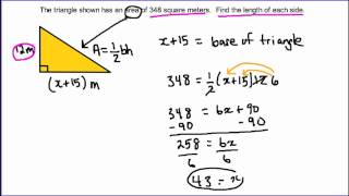 Master Word Problems - Triangle