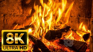 [11 часов] сжигание камина 8K Ultra HD (60 кадров в секунду) 🔥 лечит стресс, тревога