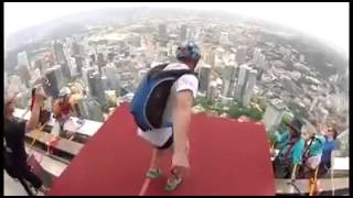 Base jumping in Kuala Lumpur!