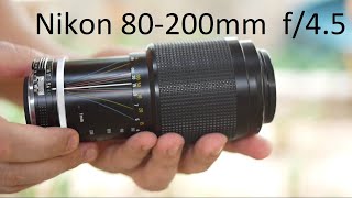 The legendary Nikon 80-200mm vintage telephoto zoom lens