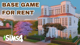 BASE GAME FOR RENT TOWNHOUSES \\ Sims 4 Speed Build