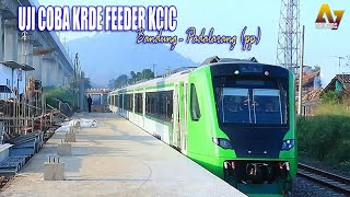 UJICOBA FEEDER KCIC‼️Kereta Api KLB KRDE Si IJO-IJO dari Stasiun Bandung - Padalarang Hari ke-3