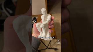 I 3D printed myself as the thinker