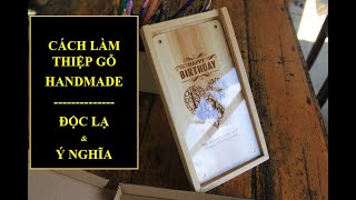 Cách làm thiệp sinh nhật tặng bạn gái| Cách làm quà tặng.Tặng free thiệp gỗ, like&comment để nhận