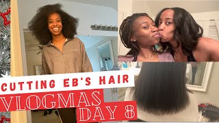 VLOGMAS DAY 8 | Cutting Eb's Hair