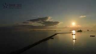 Sunrise over Wonsan Pier   North Korea