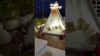 ROOF TOP BIRTHDAY DECORATION IDEAS|ROMANTIC DECORATION|LOVE CELEBRATION|BALLOON DECORATION