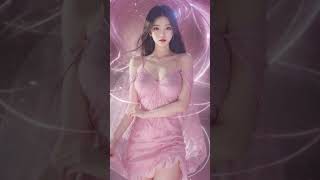 [4K] AI ART LOOKBOOK AMAZING COLLECTION ‐ Asian The Beautiful Pink Queen GenZ Sexy Girl #shorts