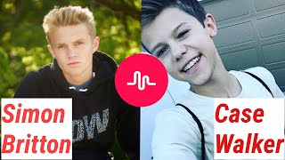 SIMON BRITTON vs. CASE WALKER Musical.ly Compilation