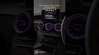 Ambient Lighting Retrofit - Mercedes Benz C Class - Afterone UK #mercedes #aftr1 #benz #car #reels