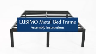 Lusimo | Metal Bed Frame Assembly Instructions