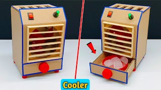 How to Make Mini Cooler with DC Motor at Home || School Science Project Ideas for Ice Cooler Fan