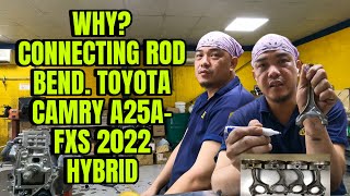 PART.1 2022 TOYOTA HYBRID A25A-FXS REPLACING CONNECTING ROD BENT & CYL HEAD CRACKED #buhayofw