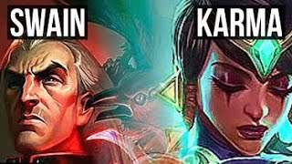 SWAIN VS KARMA MID GAMEPLAY