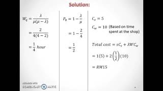 Single-channel Queuing Model