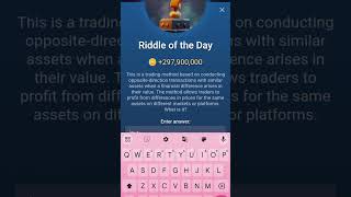 riddle of the day Musk Empire #cryptominig #muskempirecode #muskempire