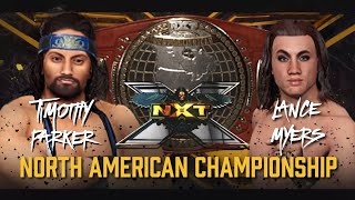 Timothy Parker vs Lance Myers (NXT North American Championship) | CAW UNIVERSE MODE | WWE2K23