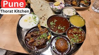 Yummy *UNLIMITED MUTTON & CHICKEN THALI'S* at THORAT KITCHEN in PUNE (Switch to 4k in Settings)