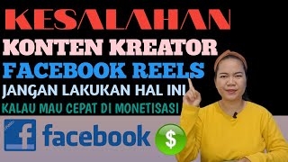 KONTEN KREATOR FACEBOOK PROFESIONAL WAJIB HINDARI 3 HAL INI !!