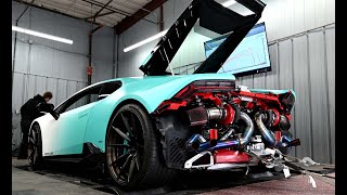 1000HP Turbo Lamborghini Dyno Pull