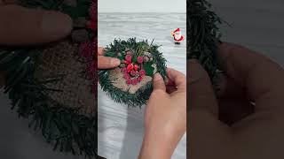 #shorts Christmas wreath tutorial: beautiful Christmas wreath