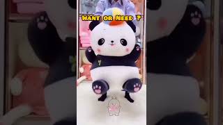 Cute🥰Panda🐼Plush, Stuffed animal,Kawaii Panda🐼, cute🥺Animal #shorts