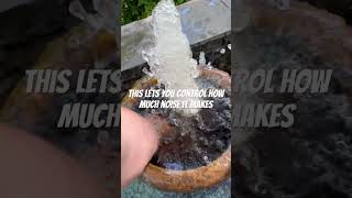 This Fountain Has A COOL Feature! #contractor #smallbusiness #backyard #ponds #satisfying #relaxing