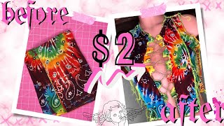 $1 Dollar Tree Bandanna Tutorial: A Cheap and Easy Top You'll Love!