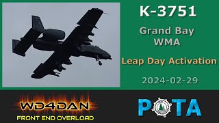 Buzzed by Military A-10s During #POTA Leap Day 2024 #CW Activation