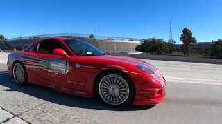 FAST AND FURIOUS CARS ON THE FREEWAY IN LOS ANGELES!