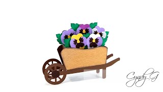 Wheelbarrow Box Card SVG Assembly Tutorial