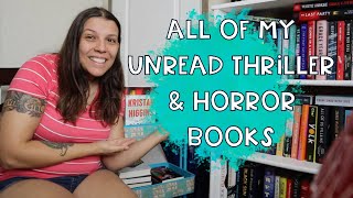 All Of The Unread Thriller & Horror Books On My Shelves (What's On My Shelves Ep. 1)